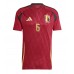 Maillot de foot Belgique Axel Witsel #6 Domicile vêtements Europe 2024 Manches Courtes